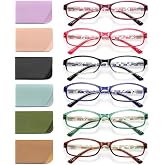 OLOENBN Reading Glasses for Women,6 Pack Blue Light Blocking Glasses for Women,Fashion Readers with Spring Hinge Eyeglasses