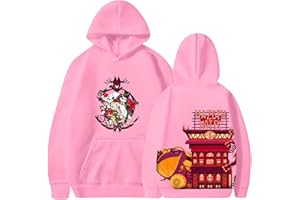 SGSOACO Hazbin Hotel Hoodie Hazbin Hotel Merch Jogging Suit Hoodies Pant Set Two-Piece Pullover Women Men Tracking Suit