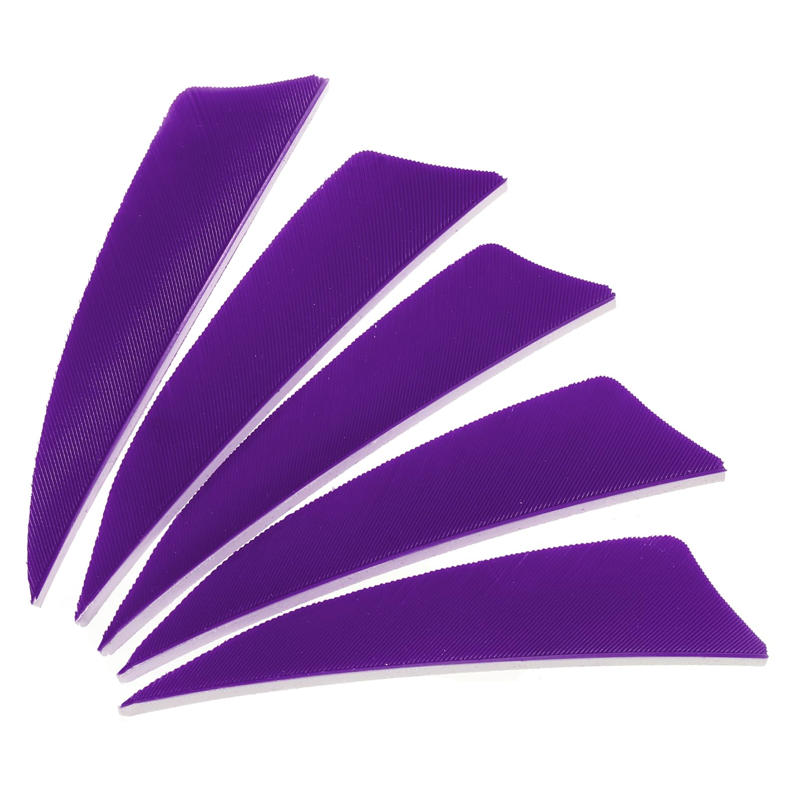 PATIKIL Arrows Vanes 50 Pack 3 Inch Arrow Turkey Feather Fletch Right Wing Fletching Purple for DIY Target Shooting
