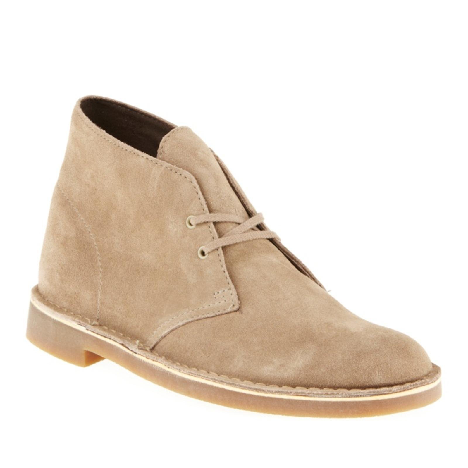 clarks bushacre sand suede