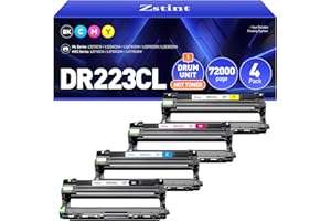 ZSTINT DR223CL DR-223CL Drum Unit Set 4-Pack High Yield Replacement Compatible for Brother DR-223CL Imaging Drum HL-L3210CW HL-L3270CDW MFC-L3770CDW HL-L3290CDW MFC-L3750CDW L3710CW L3230CDW L3230CDN Printer
