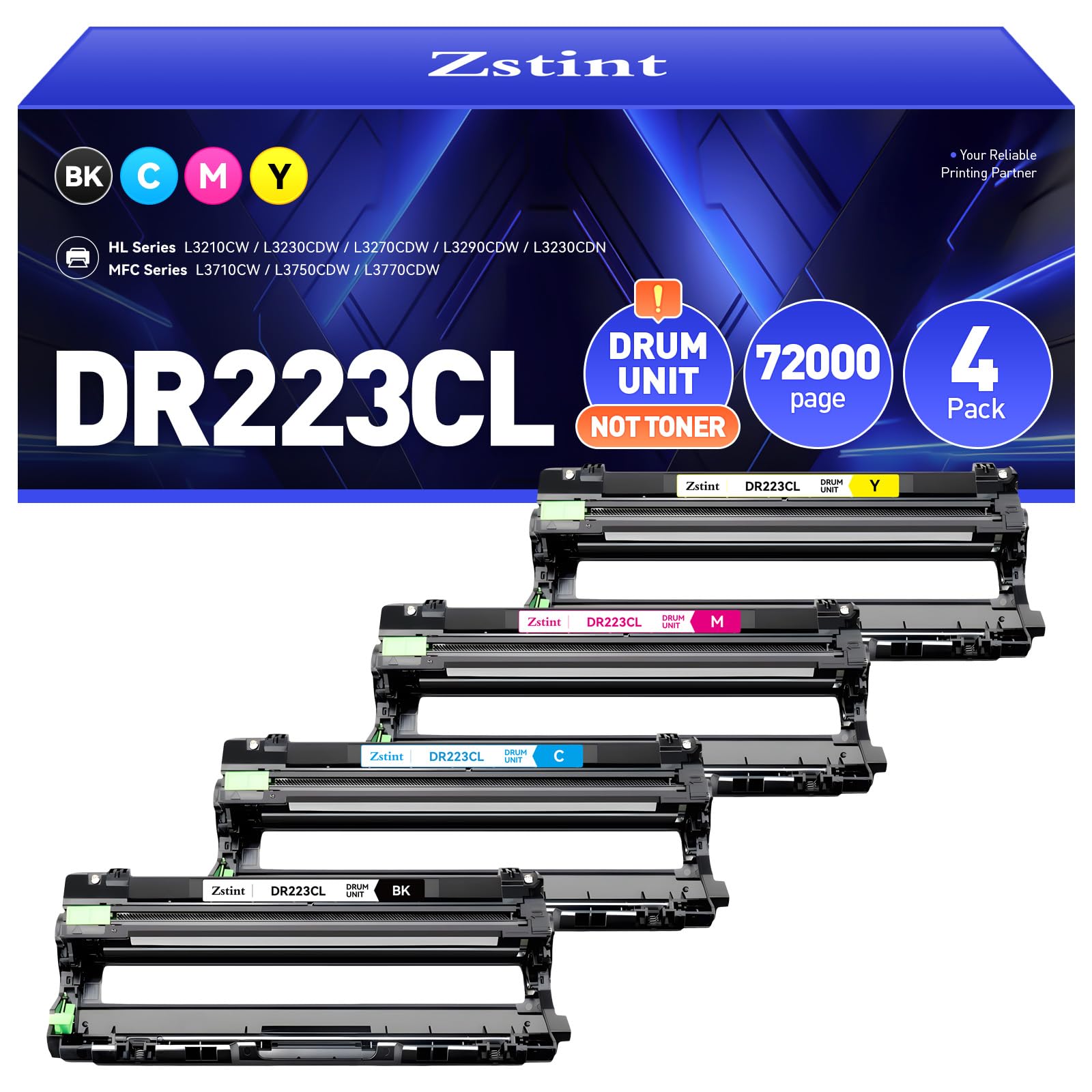 DR223CL DR-223CL Drum Unit Set 4-Pack High Yield