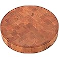 John Boos Boos Block CCB Series Large Reversible Wood Chopping Board, 3-Inch Thickness, 18" x 18" x 3", Cherry