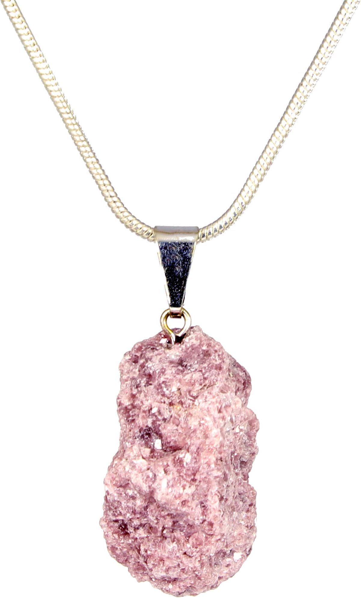 ~ Buy 2 Get 1 FREE ~ Genuine Premium Quality Healing Raw Gemstone Pendant Necklace- Amethyst, Apatite, Citrine, Emerald, Kyanite, Lepidolite, Clear & Rose Quartz, Tourmaline
