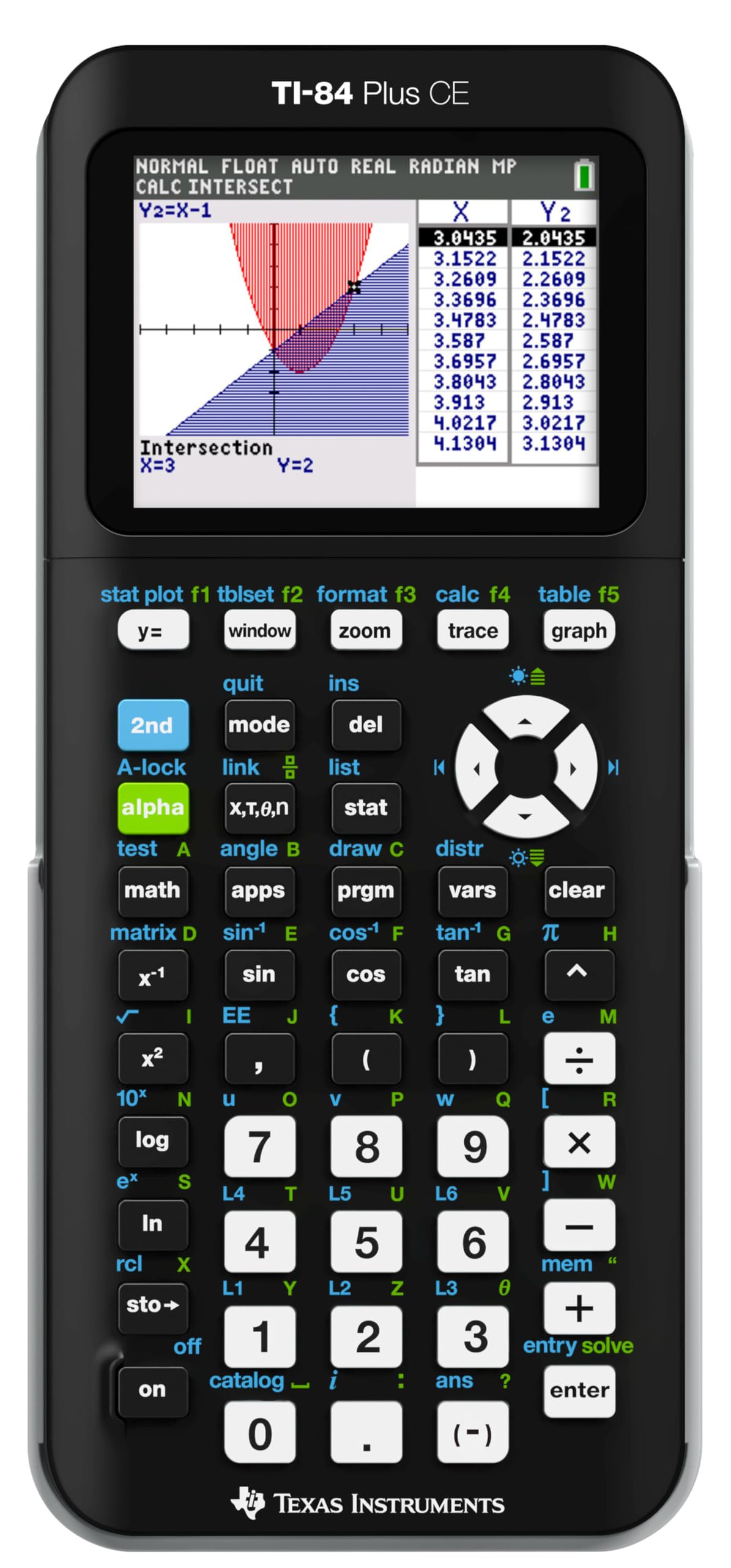 Texas Instruments TI-84 Plus CE Color Graphing Calculator, Black