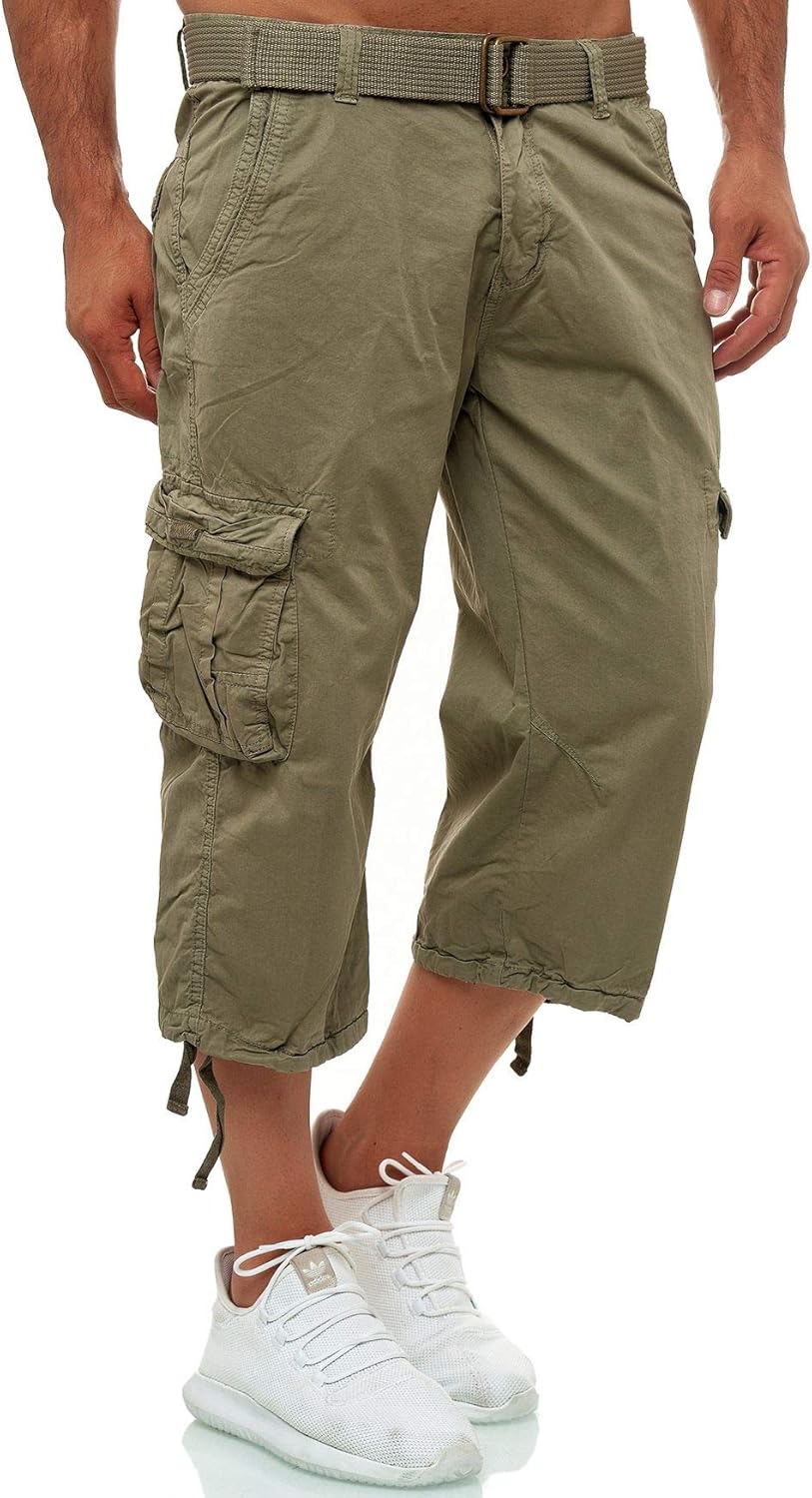 Heren Cargo Shorts Shorts met riem Casual oversize Vintage Amazon.nl