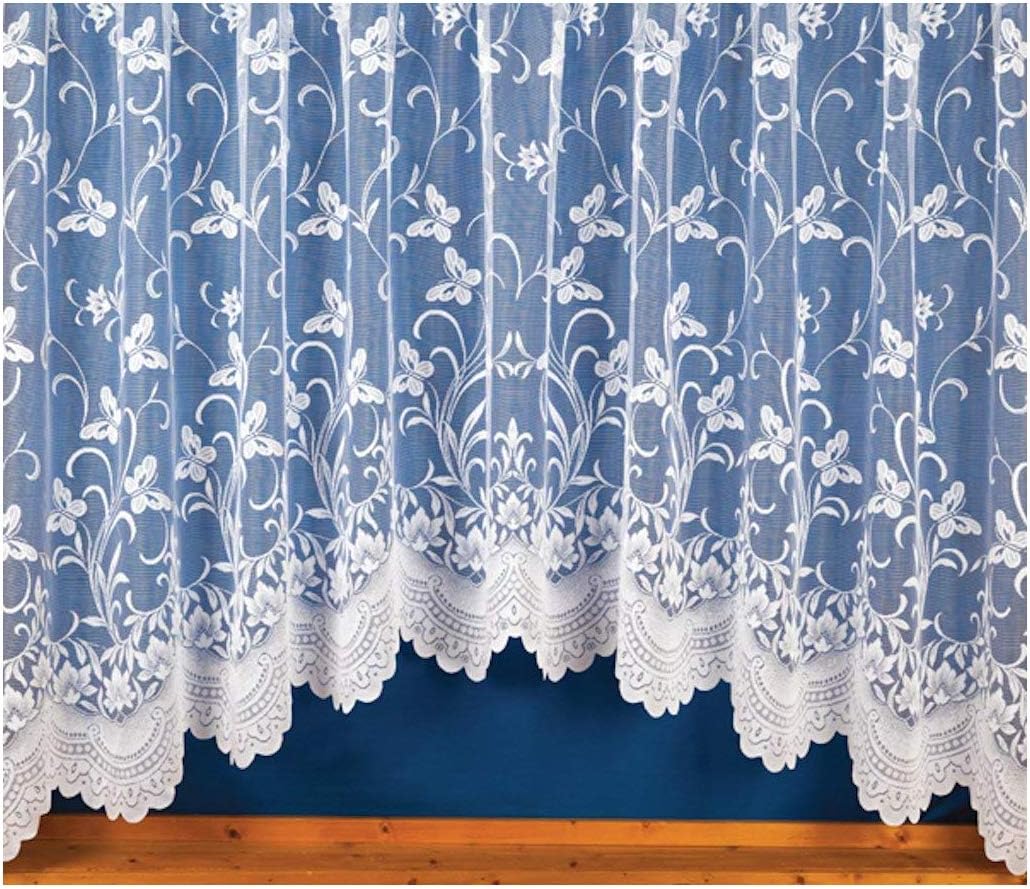 ShawsDirect Ready to Hang Jardiniere Meadow Lace Curtain (150" x 54