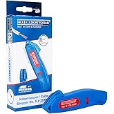 WEICON Cable Stripper No. S 4-28 Multi | Integrated Stripping Function | Adjustable Cutting Depth | for Round Cables | workin