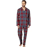 POLO RALPH LAUREN Men's Printed Woven Long Sleeve Pajama Set, P562F2, Bistro Plaid, S