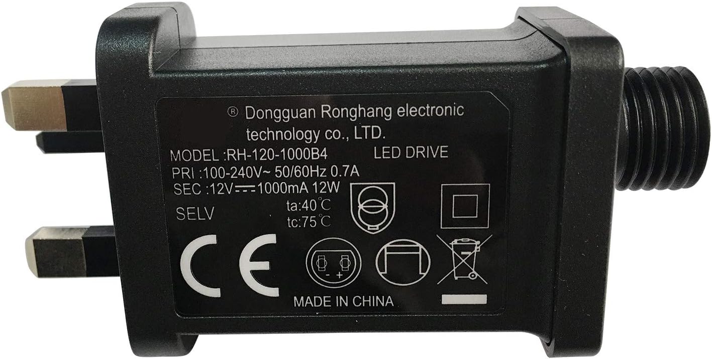 NAIHEN Low Voltage Transformers, LED Driver Adapter 12V 1A Class 2