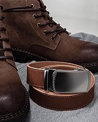 CHAOREN Mens Belt Leather Ratchet Belt
