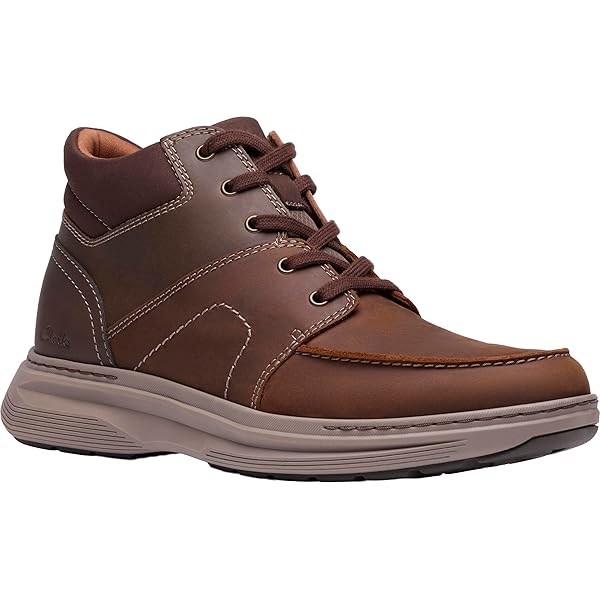 Clark’s Rockie Hi GoreTex Waterproof Brown Leather Chukka Boot - Men’s Size 8 Amazon.com | Clarks Rockie 2 Hi Brown Nubuck 7 D (M  main image 2