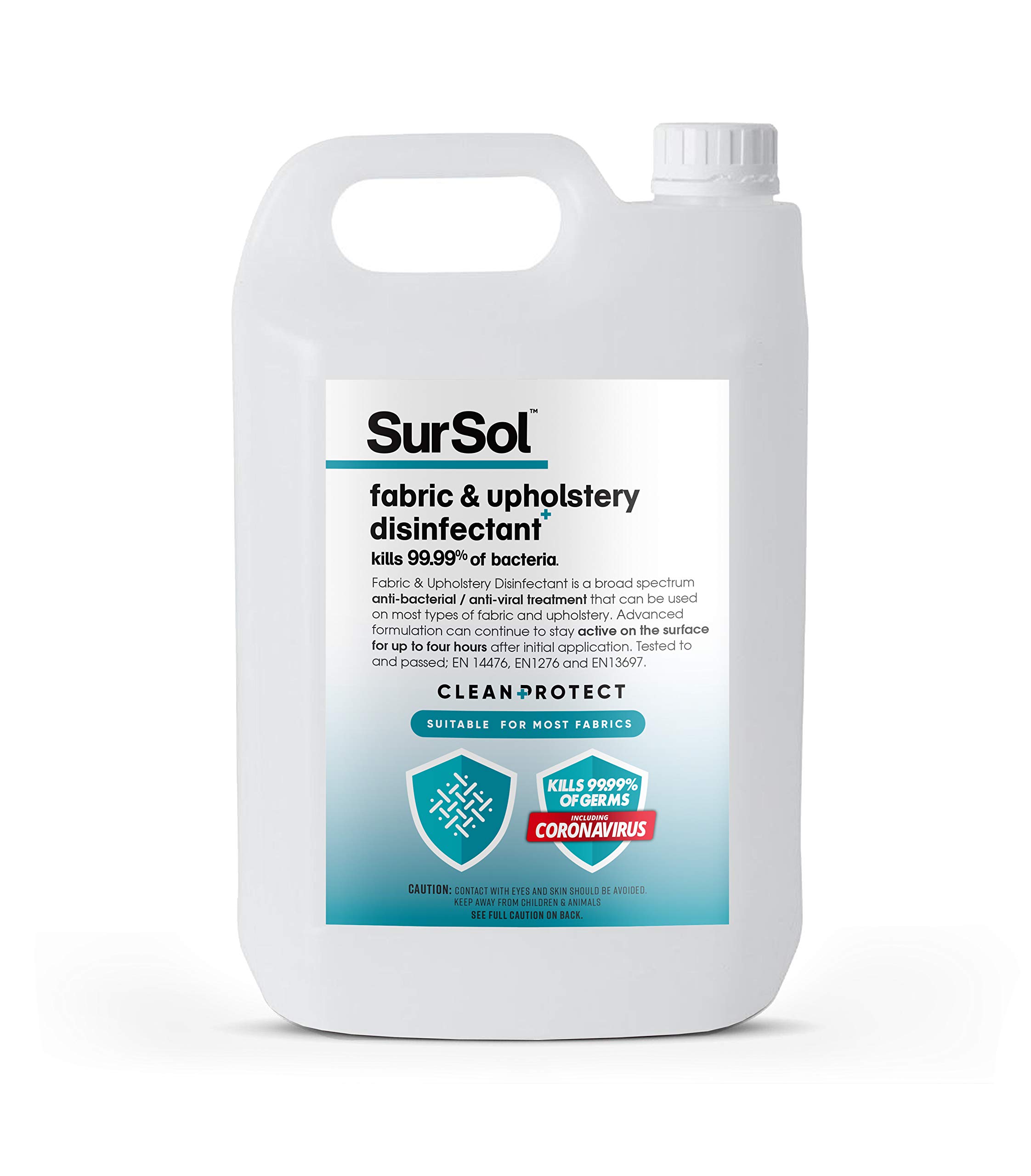 SurSol, Alcohol Free Fabric Upholstery Disinfectant, Transparent