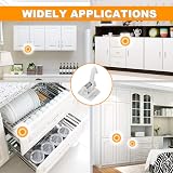 AUGOLA Child Safety Locks 12 Pack Invisible No-Drill Cabinet Locks White view 7