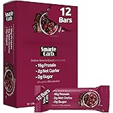 NuGo Smarte Carb Chocolate Black Cherry, 18g Protein, 0g Sugar, 2g Net Carbs, 150 Calorie, 12 Count