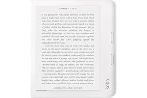 Kobo Libra 2 | eReader | 7” Glare Free Touchscreen | Waterproof | Adjustable Brightness and Color Temperature | Blue Light Reduction | eBooks | WiFi | 32GB of Storage | Carta E Ink Technology | White