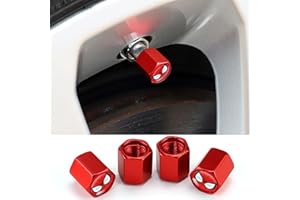Revparts Avenue Tire Valve Caps | 4 Pcs Red Spidre Man Universal Tire Stem Caps | Metal Wheel Car Air Caps Cover Dust Caps