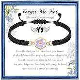 PARTNER Miscarriage Jewelry Gifts for Women Forget Me Not Seed Memorial Bracelets Embryo Loss Keepsake Gifts for Pregnancy Loss Grief Sympathy Bracelet Gift for Women