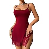 Avidlove Lingerie for Women Sexy Chemise Nightgown Slip Sleepwear Lace Babydoll Soft Nightdress