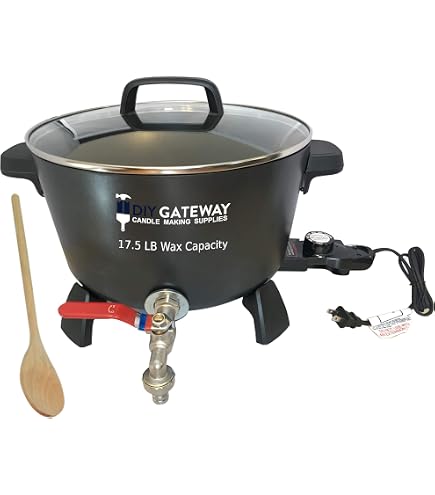 Amazon.com: Wax Melter for Candle Making: Extra Large 17.5 LB Wax