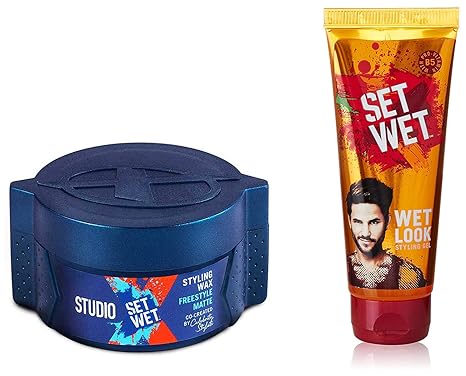 Buy Set Wet Studio X Hair Styling Wax For Men Freestyle Matte 70