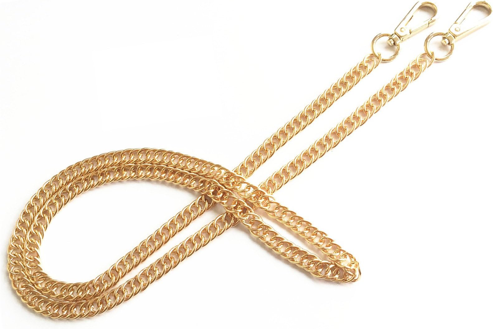 ONBLUE SZ-G 47" Width 10MM Gold Plated Handbags Replacement Chain Purse Replacement Straps Chains Crossbody Bag Shoulder Strap Clutch Replacement Chain Gold