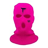 1Pc Embroidery Balaclava Face Mask 3-Hole for Cold