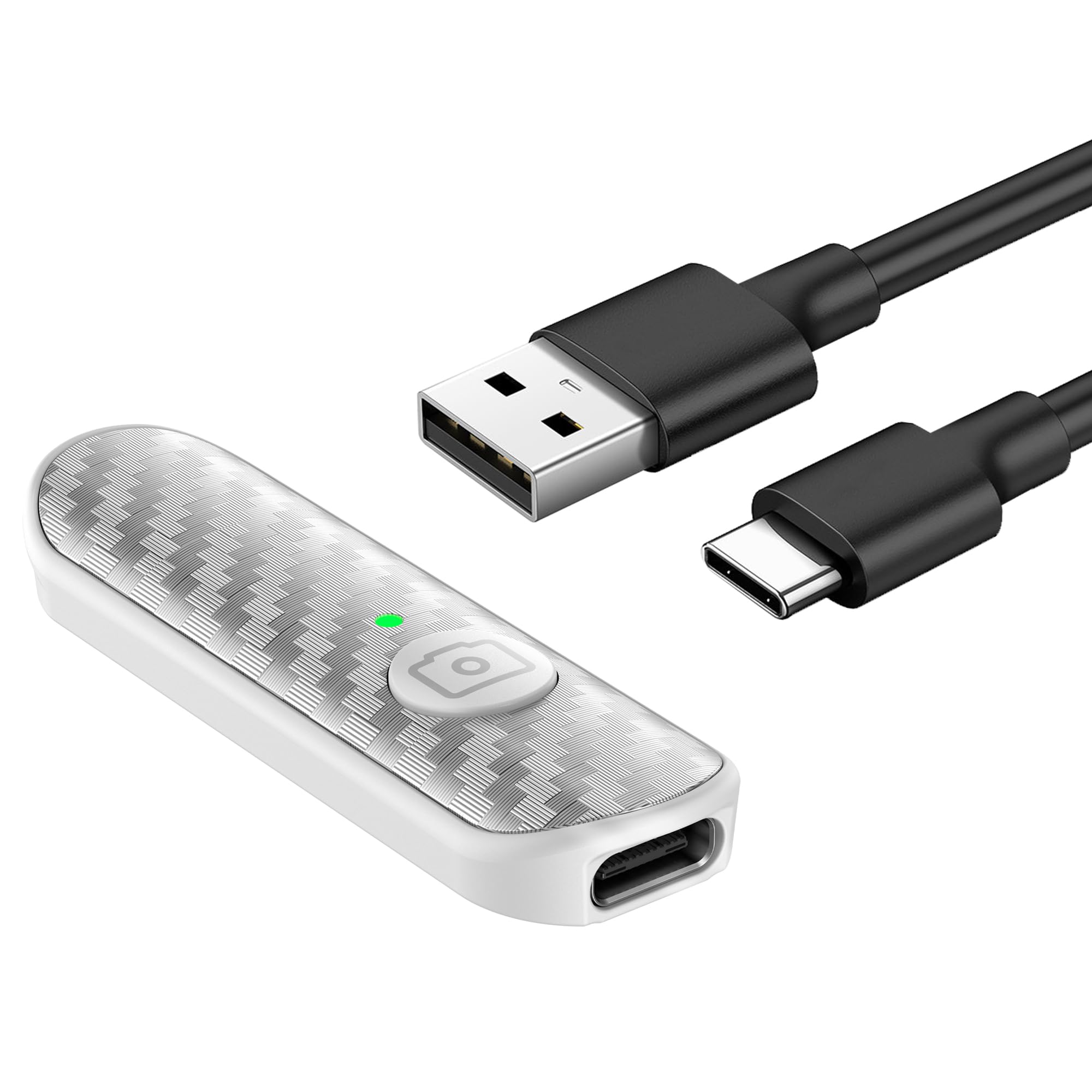 Photo 1 of ATUMTEK Bluetooth Remote Shutter, Carbon Fiber Design, Rechargeable Camera Remote Control for iOS & Android Smartphones, Compact and Portable, with Type-C Charging, 10m Remote Range, Bluetooth 5.0