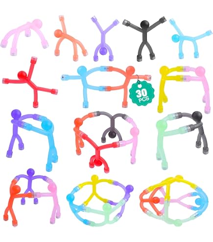 8 Pcs Mini Man Fridge Magnets + 100 Note Pads – Bendable Rubber Magnets For Whiteboard, Office, Home