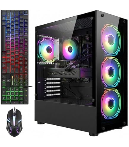Amazon.com: STGAubron Gaming PC Computer Desktop, Radeon RX 6600
