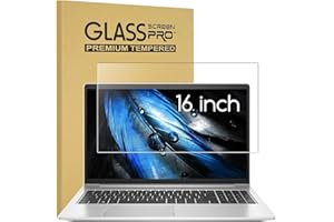 KEANBOLL 16 Inch Tempered Glass Screen Protector for HP 16" Laptop, HP Envy 16丨HP Spectre x360 16丨HP ZBook 16丨HP ZBook Fury/Studio/Firefly 16 G9丨HP EliteBook 860 865 G9 16 Laptop (16 inch), 9H Hardness