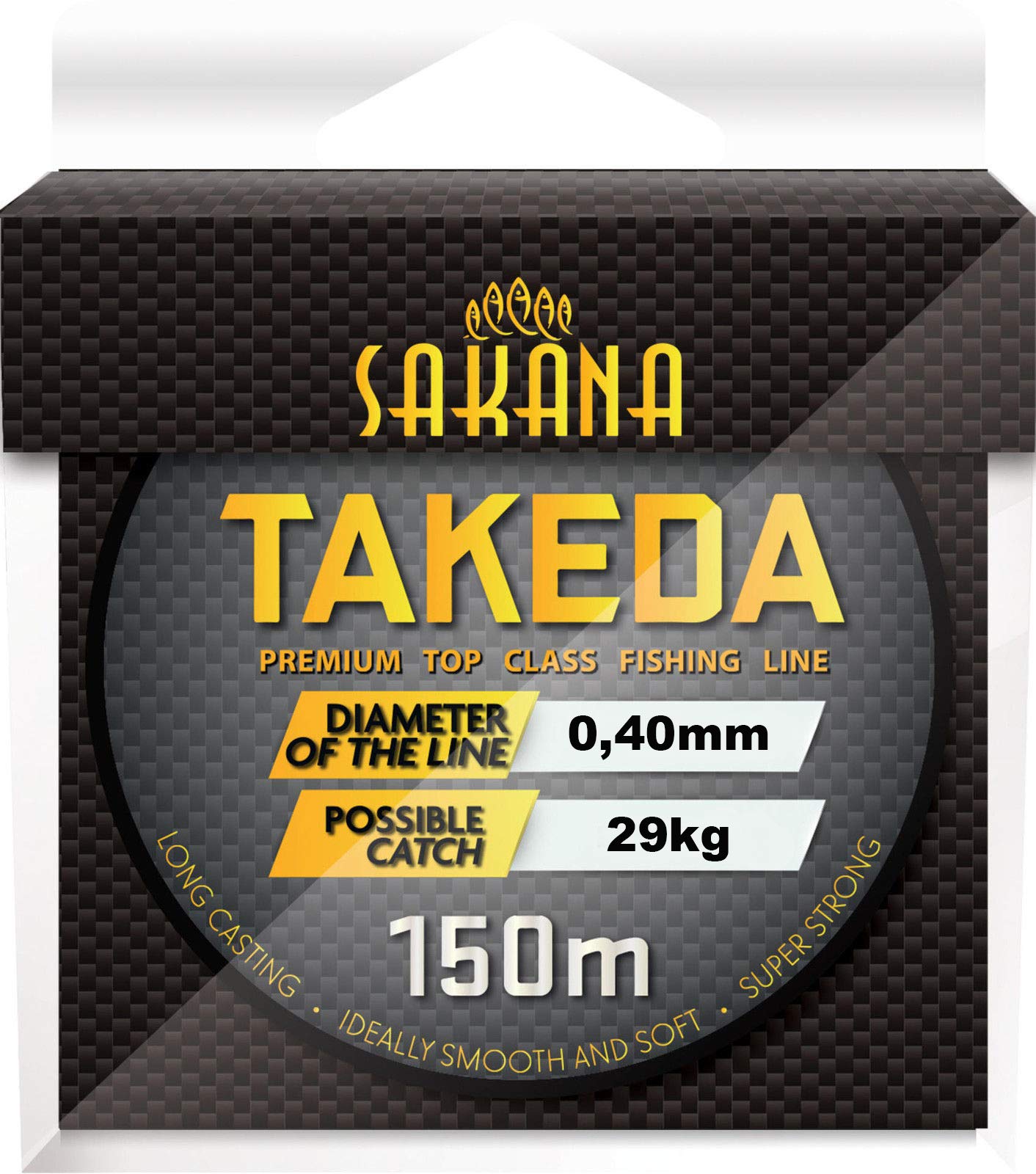 Sakana Takeda Fishing Line, 0.14 - 0.40 mm, 150 m Monofilament Reel, 0,40mm