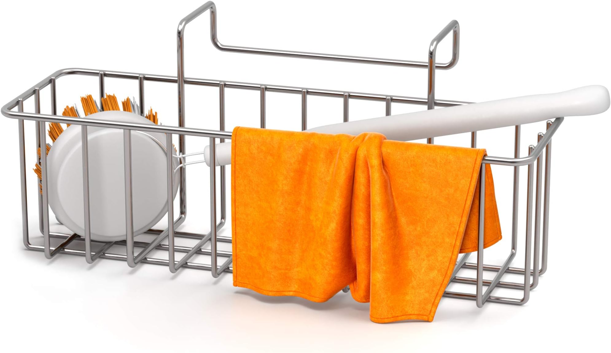 GOOD TO GOOD Sponge Holder Sink Caddy - Kitchen Sink Organizer for Sponges, Liquid Soap, Scrubber, Brush and Other Dishwashing Accessories - for Divider Only 3.5 > 4 cm / 1.38 > 1.57 inches