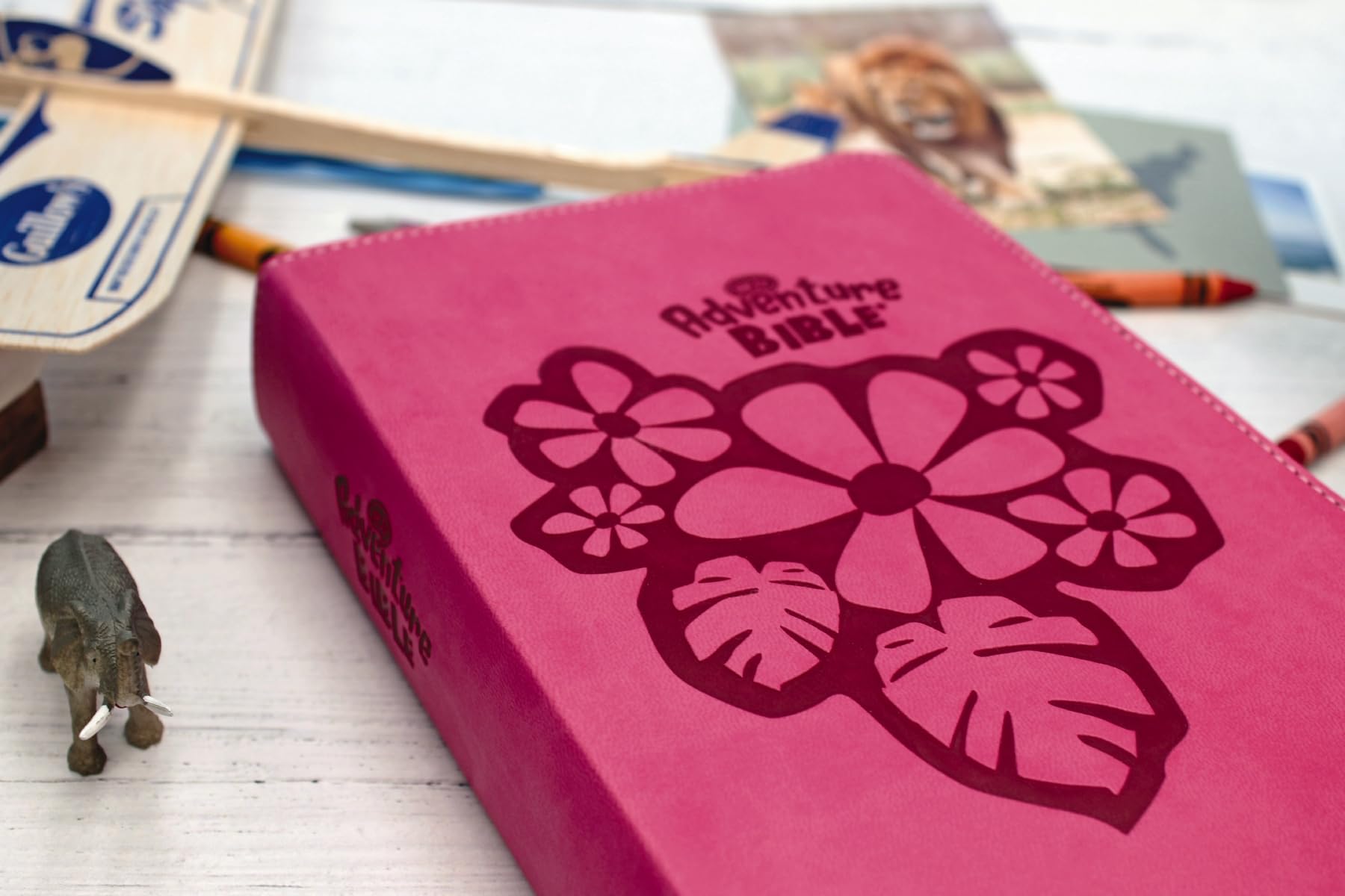 NKJV, Adventure Bible, Leathersoft, Pink, Full Color NKJV, Adventure Bible, Leathersoft, Pink, Full Color Imitation Leather