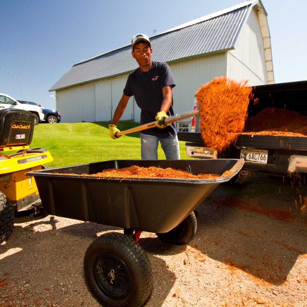 Polar Trailer 9393 LG7 Lawn and Garden Utility Cart, 65 x 31 x 28Inch 600 Lbs Load Capacity 10