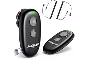 for Canon Rechargeable Camera Remote Shutter Release - AODELAN Wireless & Wired Remote Control for Canon Rebel T7, T6, T3i, E