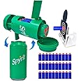 AGM MASTECH Transforming Soda Can Toy Gun - Shoots Soft Foam Darts, includes Shooting Target, Ideal Gift for Boys and Girls, Perfect for Indoor and Outdoor Play