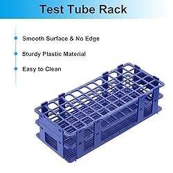 PATIKIL 60 Holes Test Tube Rack, 4Pcs 16mm Square