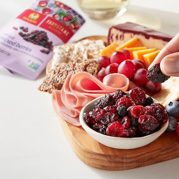 SUN-MAID FARMSTAND RESERVE DRIED MIXED BERRIES – (5 PACK) 0.8 OZ SNACK BAG – DRIED FRUIT SNACK FOR NATURAL SWEETENERS