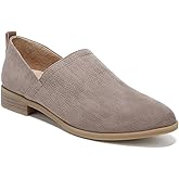 Dr. Scholl's Shoes Women's Ruler Slip-On Loafer, Taupe Grey Microfiber, 7.5 Wide