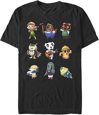 Amazon.com: Men's Nintendo Animal Crossing Favorite Characters T-Shirt