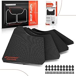 A-Premium 4 Pcs Black Universal Splash Guards Mud