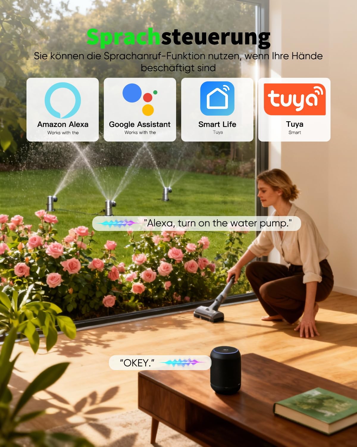 GreenSun WLAN Steckdose Outdoor 4er Pack - IP44 wasserdichte Außensteckdosen mit Strommessung 16A 3680W Tuya Smart Life App WiFi Steckdose Zeitschaltuhr & Timer kompatibel mit Alexa & Google Home 3