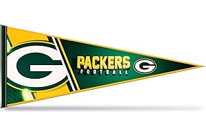 Rico Industries NFL Football Green Bay Packers Primary 12" x 30" Felt Wall Décor Pennant - Great for Home/Bed Room/Man Cave D