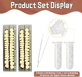 Ceonam 56Pcs False Teeth Dental Denture Set A3 Upper Lower Resin Teeth 23 Shade view 2