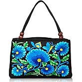Double-Sided Embroidery Totes Bag Travel Beach Bag Vintage Embroidery Ethnic Shoulder Bags