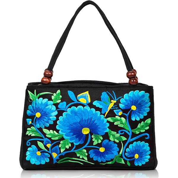 Amazon.com: YZXDORWJ Mexican Embroidered Bag for Women Floral