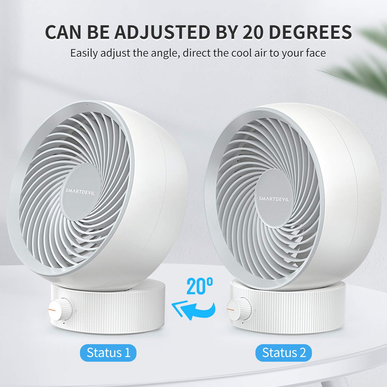 Mua SmartDevil USB Desk Fan, Small Personal Desktop Table Fan with ...