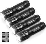 Lighting EVER LE1000 LED Torch 140 Lumen Flashlight 150m Focus Pack of 4
