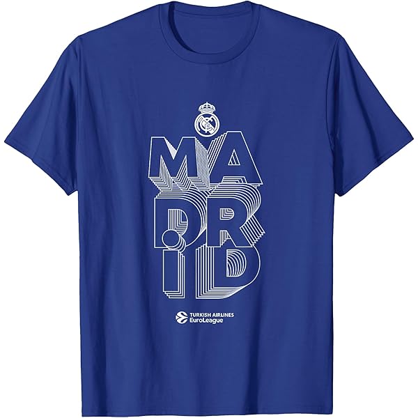Icon Soccer Icon Sports - Camisa De Poliéster Con Escudo A Rayas Oficial Del Real Playera Real Madrid Original